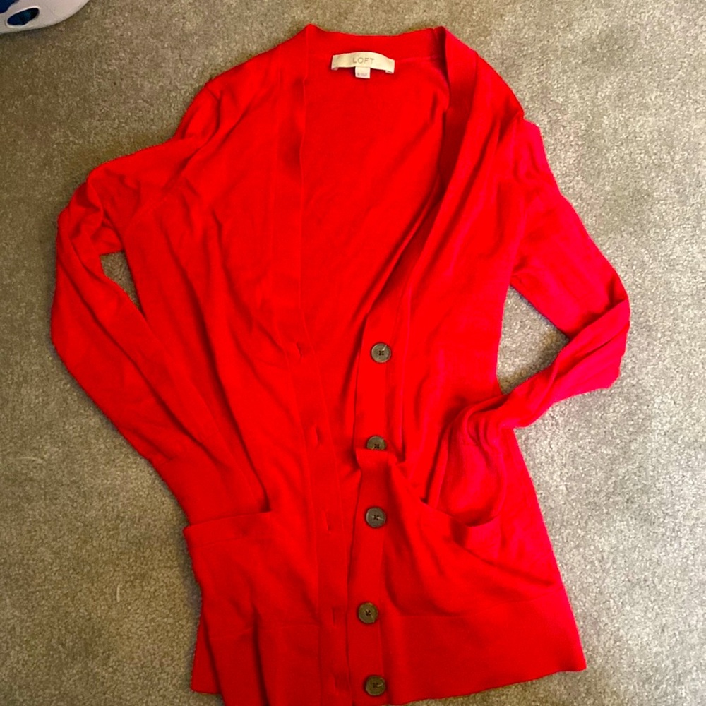 Magenta Loft Cardigan WITH POCKETS!